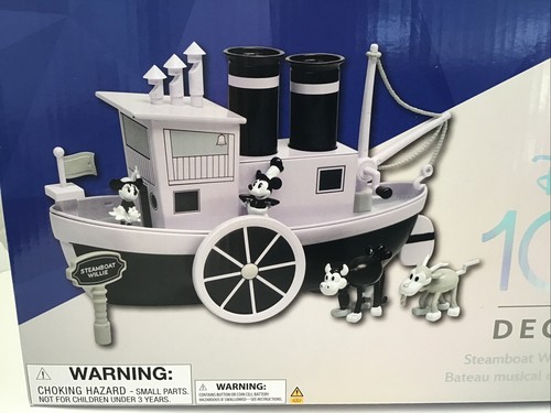 DISNEY 100 Decades Steamboat Willie barca musicale Topolino SIGILLATO anniversario - Foto 2 di 9