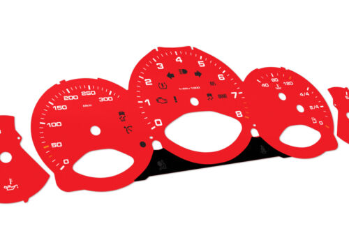 For Porsche Carrera 911, 997 Red - Speedometer gauges from MPH to km/h Gauges - Picture 3 of 6