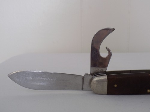 VTG 1950s-60s Ulster BSA Scoutmaster Bone Handle 4 Blade Folding Pocketknife - Picture 7 of 13
