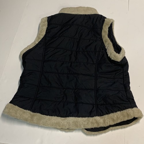 Members Only Womens Fur Polyester Lined Black Vest Size XL - Picture 3 of 10