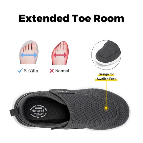 FitVille Diabetiker Schuhe Herren Weit Senioren Gesundheit Hausschuhe Gr.39-50 - Bild 42 von 50