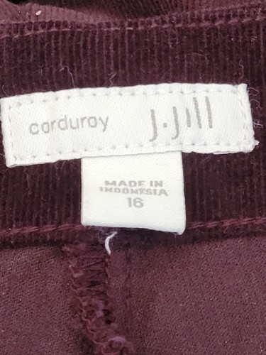 J.Jill Corduroy Ladies Flat Front Straight Leg Corduroy Pants High Waist Side... - Picture 4 of 6