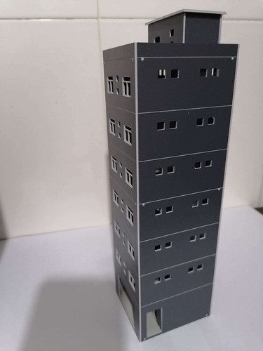 1/87 HO Scale Buildings Train Railway Modern Tall Business Office Kit Model 25cm - Picture 7 of 19