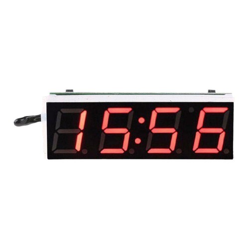 NEW Car Clock Thermometer Voltmeter 3-IN-1 LED Display Digital Voltmeter X0Q9 - Picture 9 of 11