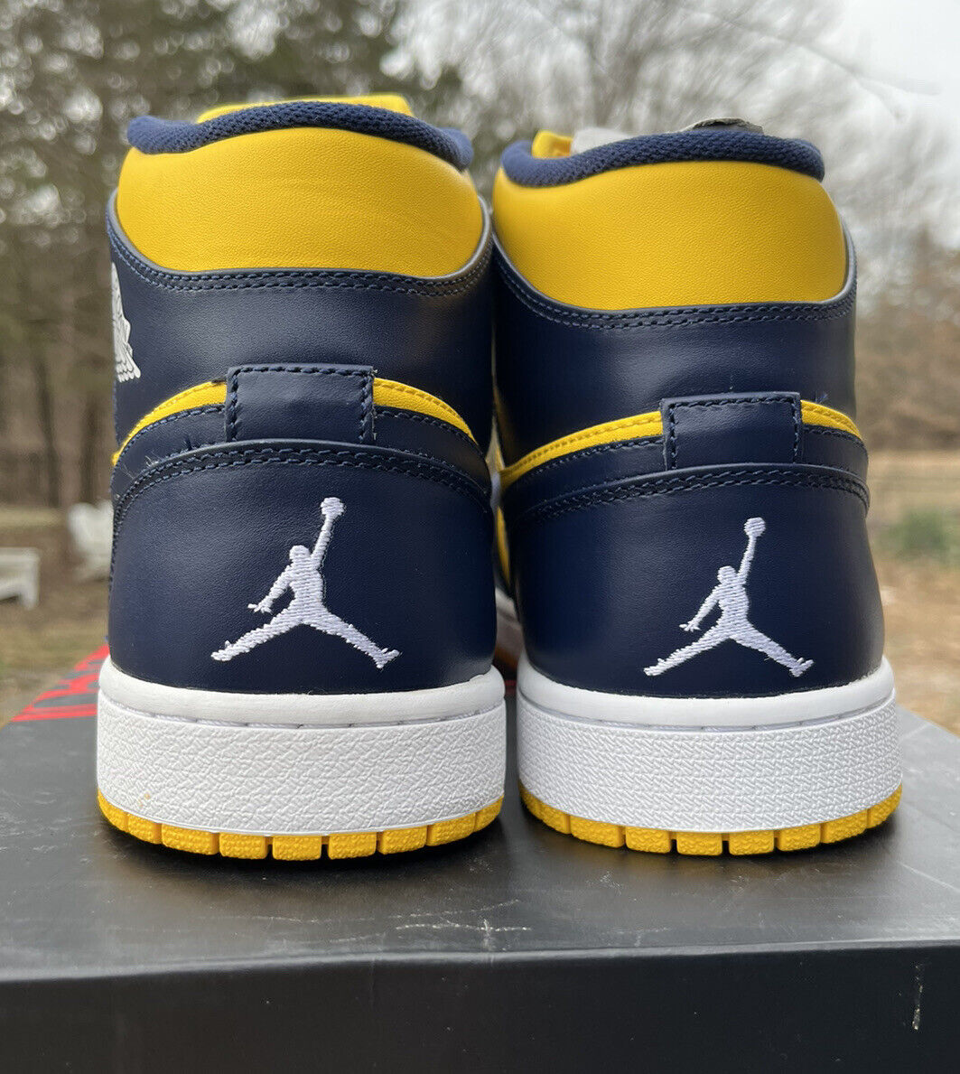 Air Jordan 1 Mid Michigan DS Size 11 Navy Blue Varsity Maize Air Jordan 1 Mid Michigan DS Size 11 Navy Blue Varsity Maize