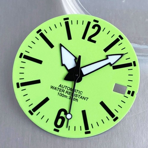 29mm Full Luminous Watch Dial Hand Set fitJapan NH35 NH36 movement - Picture 2 of 7
