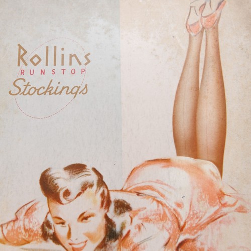 Vintage ROLLINS Runstop Stockings Hosiery Pantyhose Counter Top Display - Picture 8 of 8