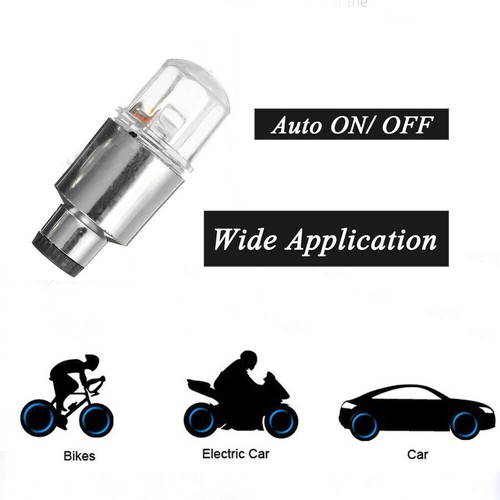 4pcs Car Blue Wheel Tire Tyre Air Valve Stem LED Light Caps Cover Auto Accessory - Picture 6 of 14