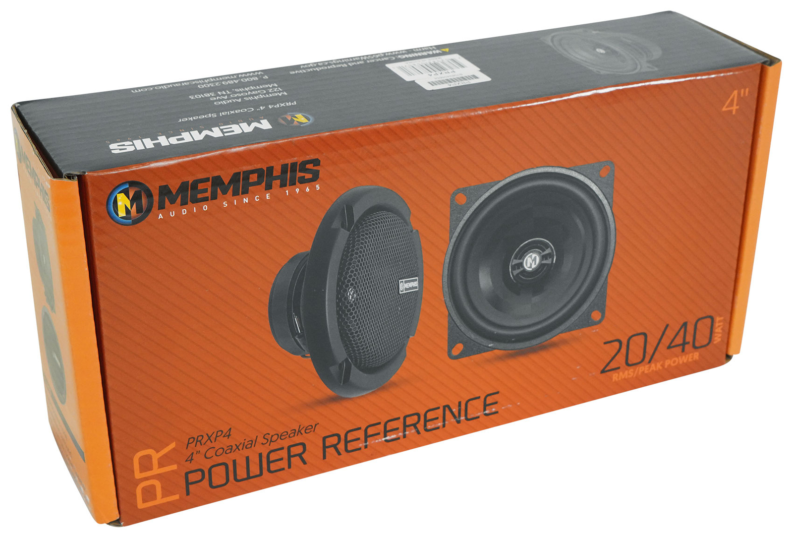 4 Memphis Audio PRXP4 - 4 40-ваттных 2-полосных автомобильных динамика с поворотными твитерами
