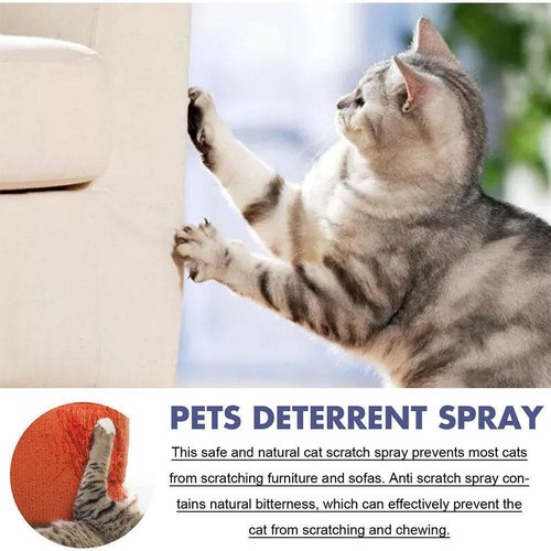 Cat Deterrent Spray Portable Cats Anti Scratch Spray Protectors Furniture X7X2 - Picture 10 of 12