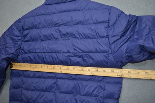 Eddie Bauer Youth Size Small 7/8 Packable 80% Down Navy Blue Kids - Picture 9 of 11