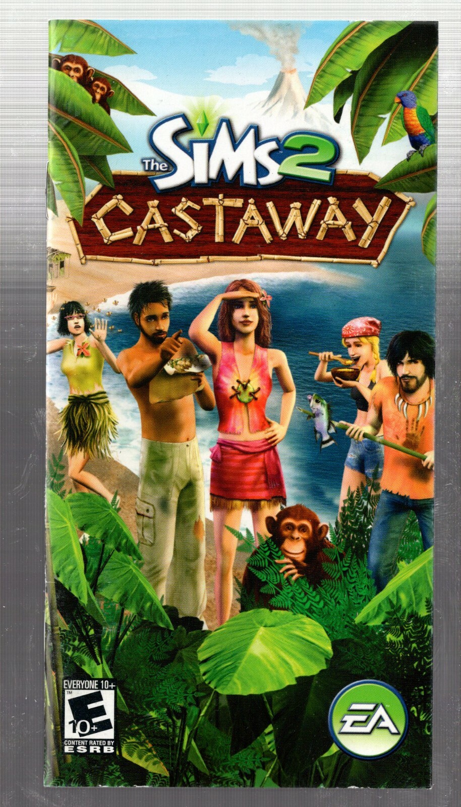 Sims 2 Castaway PS2 Sony PlayStation 2 Instruction Manual Only