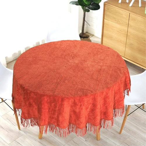 Large Cotton Chenille Table Covers Tablecloth Non Iron Dining Party Kitchen - Picture 10 of 32