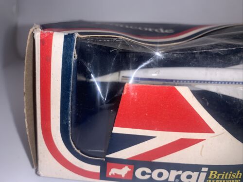 Corgi Toys 650 * British Airways Concorde * BOXED * 1976/ Original Box! - Picture 2 of 11