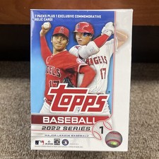 2022 Topps MLB Series 1 Baseball Blaster Box 7 Packs 1 Relic Card 99 Cards NEW
