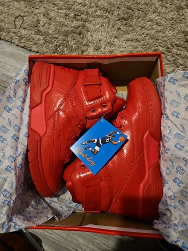 Zapatos de baloncesto Ewing Athletics 33 HI piel de cocodrilo para hombre talla 13 1EW90171-600 - Imagen 5 de 6