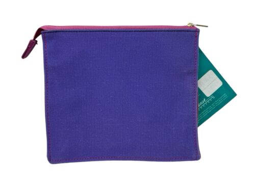 Vintage 1987 Laurel Burch “Cats” Cosmetic Canvas Zippered Pouch Bag New w/Tag - Picture 2 of 2