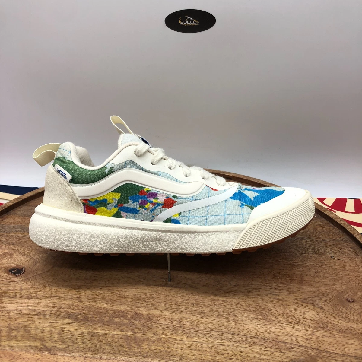 Vans UltraRange Rapidweld x Save Our Planet World Map White Womens