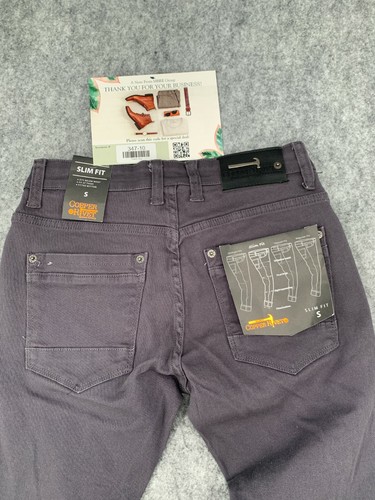 Copper Rivet Jeans Mens Size S Slim Fit Moto Denim Destroyed Tapered Gray NWT - Bild 9 von 12