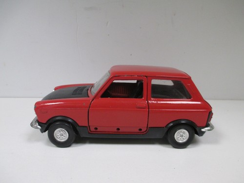AUTOBIANCHI A112 ABARTH Rouge Red Rot par POLISTIL S13 au 1/25 NO 1/24 - Foto 3 di 12