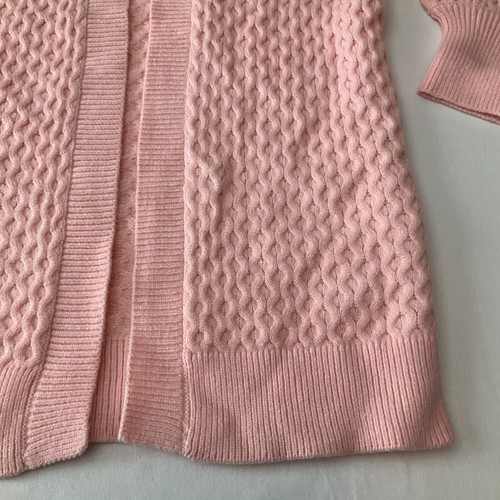 Fabkids Open Front Librarian Cardigan Sweater Girls Size L 10/12 Pink - Picture 8 of 17