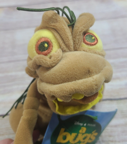 Vintage Disney Pixar A Bug's Life Plush P.T. Flea Dim Stuffed Toys 7" Old Stock - Picture 6 of 9