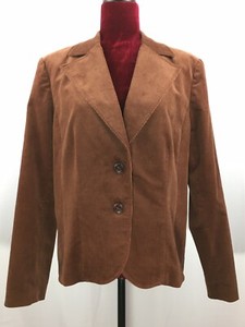 August Silk Sportswear Womens Blazer Jacket Brown Business Casual