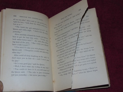 1893 HB BOOK: "THROUGH THE LOOKING GLASS" LEWIS CARROLL; THOMAS Y. CROWELL & CO. - Picture 13 of 21