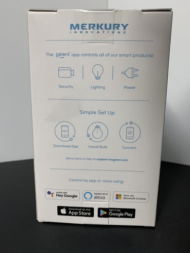 Merkury Innovations Smart WIFI LED Bulb 60Watt Brightness 800 Lumens NEW - Picture 3 of 5