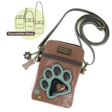 Chala - Paw Print - Cellphone Crossbody Handbag - 827PP3