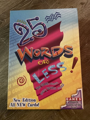 25 Words or Less Board Game (2000) New! Free Shipping! Made In USA! - Picture 2 of 4