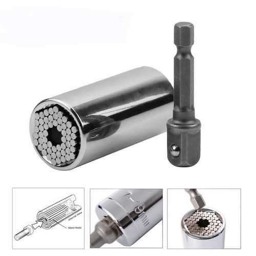 Llave de enchufe universal herramienta multifunción taladro eléctrico adaptador acero inoxidable - Imagen 2 de 4