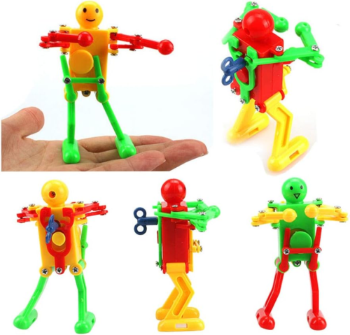 5 Pcs Funny Spring Wind-Up Dancing Walking Robot Toy for Kids, Robot Playset for - 第 8/12 張圖片