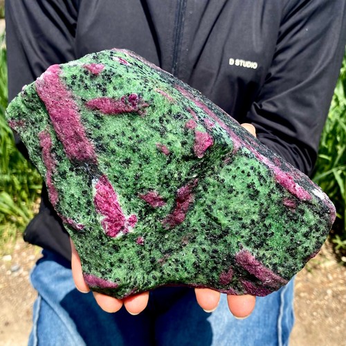 3.96LB Natural green Ruby zoisite (anylite) crystal Chakra Healing Energy - Picture 2 of 12