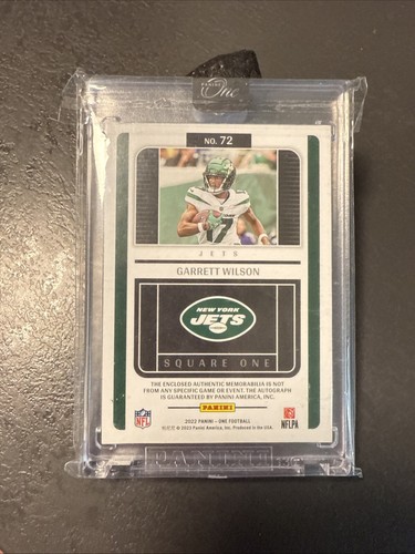 New York Jets, Garrett Wilson 2022 Panini One Rookie Jersey Auto /15 - Bild 2 von 2