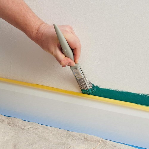 Harris Essentials Walls & Ceilings Paint Brushes, 3 Brush Pack, 1", 1.5", 2",Gre - Picture 6 of 6