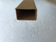 Kraft Paper Tube, Outside 1.25” x 0 .75”, 1/16” thick. 24” long, Lot of 10