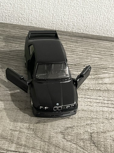 1986-1991 BMW E30 M3 SELTEN MATTSCHWARZ ~1/36 BRANDNEUES AUTO DRUCKGUSS RARITÄT MODELL GESCHENK - Bild 6 von 12