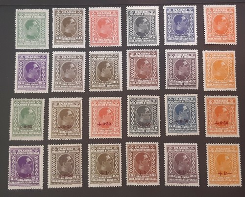 Yugoslavia Kingdom SHS 1924-1926 King Alexander collection * Full Sets 4x - Picture 5 of 11