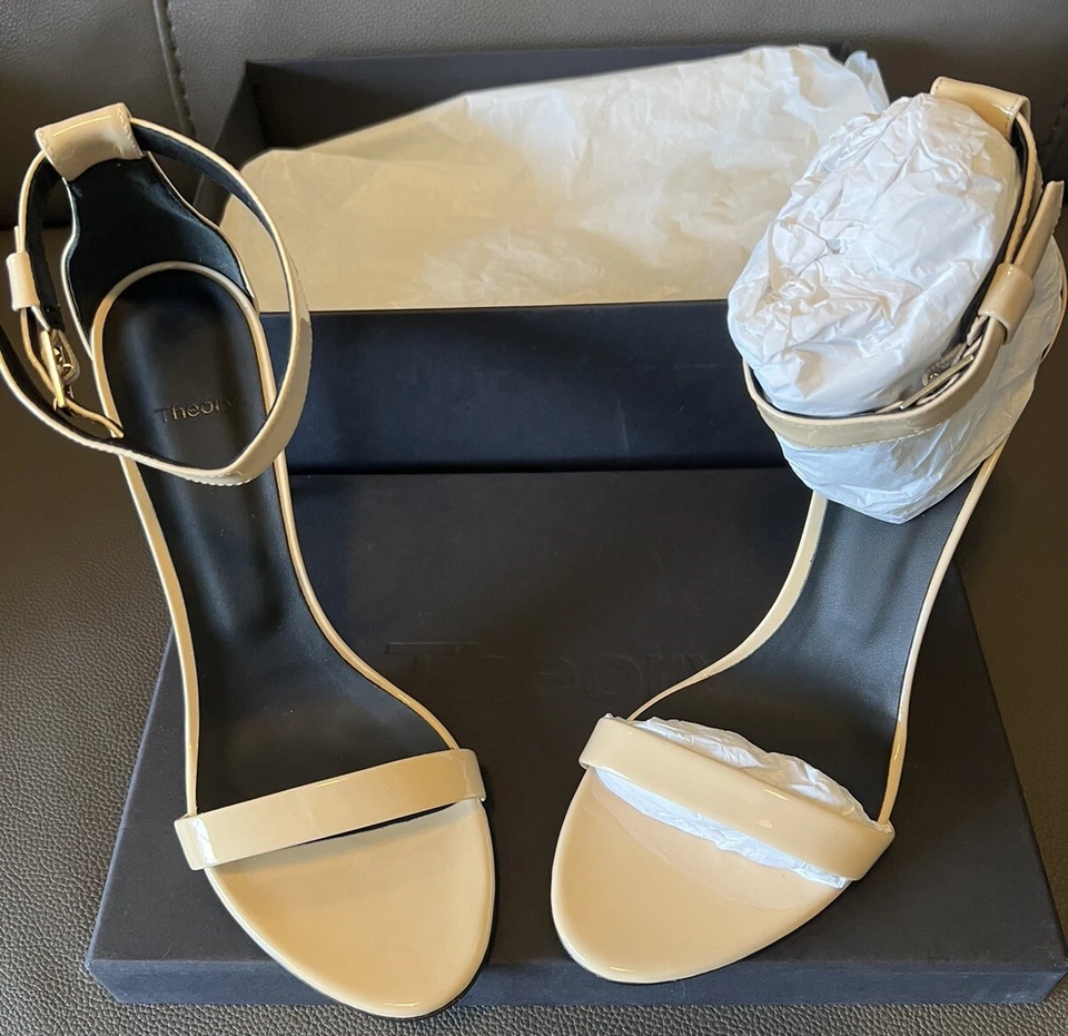 Women’s Stilettos THEORY NWB Leslie Patent Nude Size 39 - Image 2 of 4