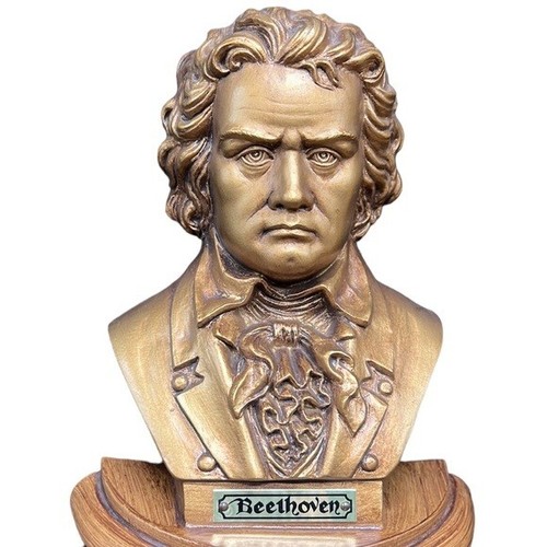 Décoration murale milieu de siècle vintage Bach Beethoven 1973 Burwood Product Co Musique - Photo 2 sur 9