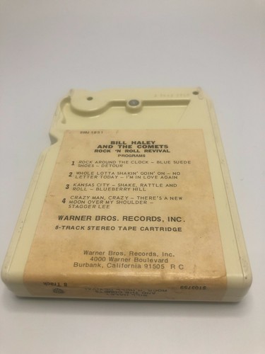 BILL HALEY & THE COMETS Rock 'N Roll Revival 5709 8 Track Tape Warner Bros - Bild 2 von 3