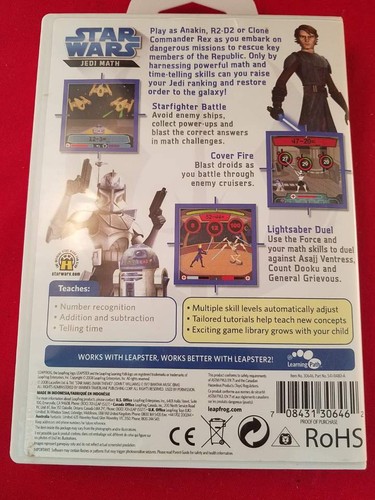 3 LeapFrog Leapster Learning Game Star Wars Sponge Bob Digging For Dinosaurs - Picture 6 of 8