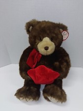 Vintage GUND Zales Teddy Bear With Red Star 18