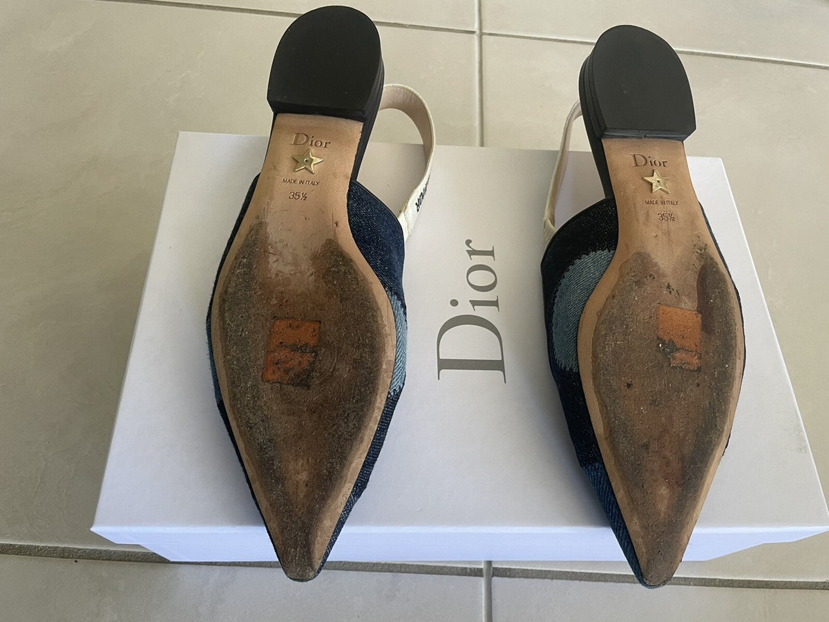 Dior J'adior Multicoloured Slingback Ballerina Flats IT size Dior J'adior Multicoloured Slingback Ballerina Flats IT size