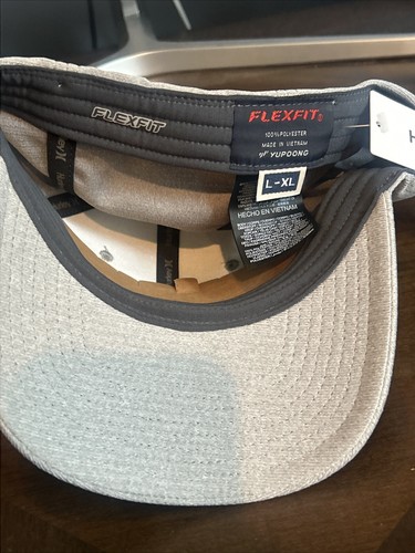 Hurley Large Gray H2O DRI Pismo Flexfit Blue Logo MSRP $30 - Picture 4 of 6