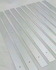 Worktop Trim End Cap 40mm UNIKA Radius 3mm Length 630mm Silver Joblot x 10