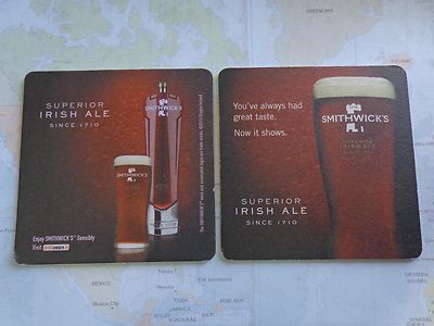 Beer Coaster Kilkenny Irish Cream Ale NEW Lot of 2