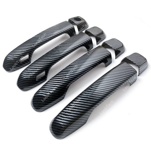 For Toyota 4Runner w/Smart Key Hole Carbon Fiber Door Handle Decoration Cover - Imagen 2 de 8