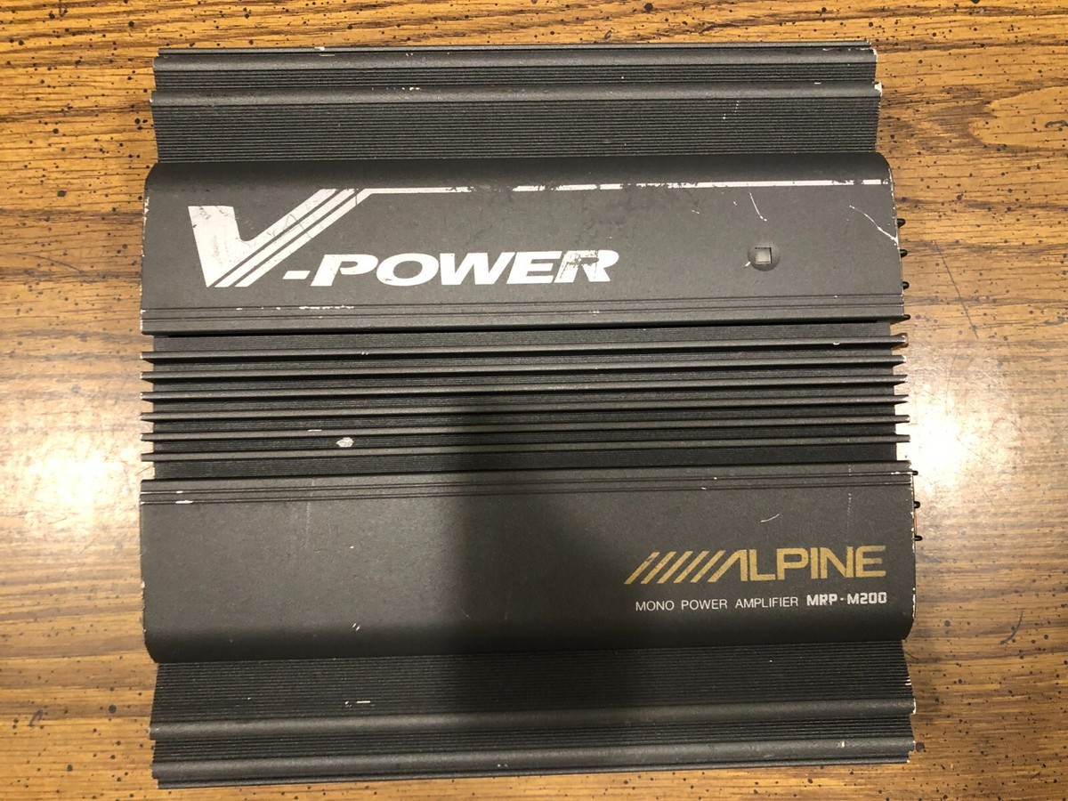 Alpine MRP-M200 Monoblock - Works! | eBay